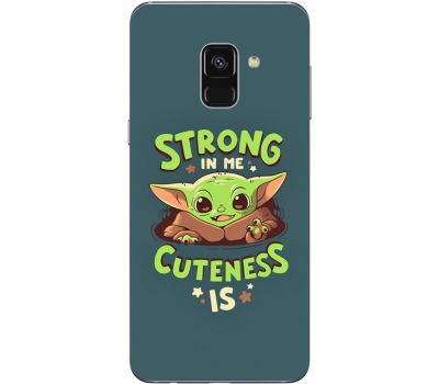 Силіконовий чохол BoxFace Samsung A730 Galaxy A8 Plus (2018) Strong in me Cuteness is (32658-up2337)