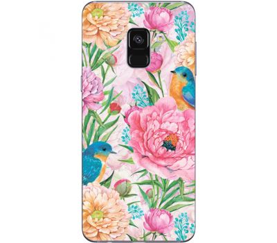 Силіконовий чохол BoxFace Samsung A730 Galaxy A8 Plus (2018) Birds in Flowers (32658-up2374)