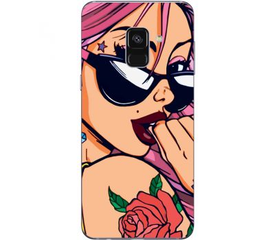 Силіконовий чохол BoxFace Samsung A730 Galaxy A8 Plus (2018) Pink Girl (32658-up2388)