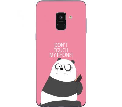 Силіконовий чохол BoxFace Samsung A730 Galaxy A8 Plus (2018) Dont Touch My Phone Panda (32658-up2425)