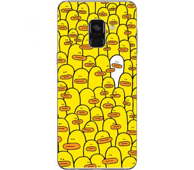 Силіконовий чохол BoxFace Samsung A730 Galaxy A8 Plus (2018) Yellow Ducklings (32658-up2428)