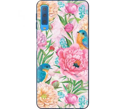 Силіконовий чохол BoxFace Samsung A750 Galaxy A7 2018 Birds in Flowers (35481-up2374)