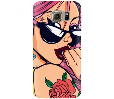 Силіконовий чохол BoxFace Samsung G925 Galaxy S6 Edge Pink Girl (26304-up2388)