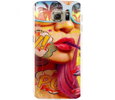 Силіконовий чохол BoxFace Samsung G925 Galaxy S6 Edge Yellow Girl Pop Art (26304-up2442)