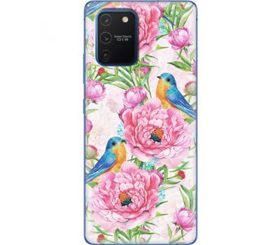 Силіконовий чохол BoxFace Samsung G770 Galaxy S10 Lite Birds and Flowers (38971-up2376)