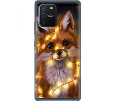 Силіконовий чохол BoxFace Samsung G770 Galaxy S10 Lite Рождественская лиса (38971-up2399)