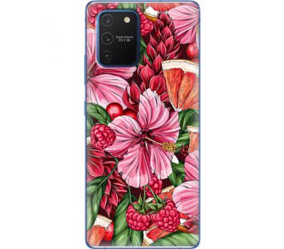 Силіконовий чохол BoxFace Samsung G770 Galaxy S10 Lite Tropical Flowers (38971-up2416)