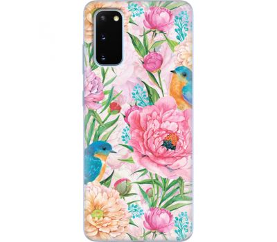 Силіконовий чохол BoxFace Samsung G980 Galaxy S20 Birds in Flowers (38869-up2374)