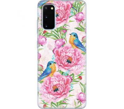 Силіконовий чохол BoxFace Samsung G980 Galaxy S20 Birds and Flowers (38869-up2376)