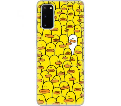 Силіконовий чохол BoxFace Samsung G980 Galaxy S20 Yellow Ducklings (38869-up2428)