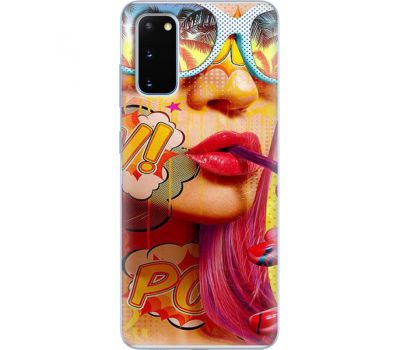 Силіконовий чохол BoxFace Samsung G980 Galaxy S20 Yellow Girl Pop Art (38869-up2442)