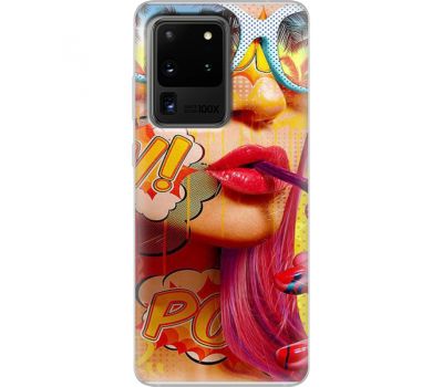 Силіконовий чохол BoxFace Samsung G988 Galaxy S20 Ultra Yellow Girl Pop Art (38878-up2442)