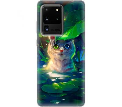 Силіконовий чохол BoxFace Samsung G988 Galaxy S20 Ultra White Tiger Cub (38878-up2452)