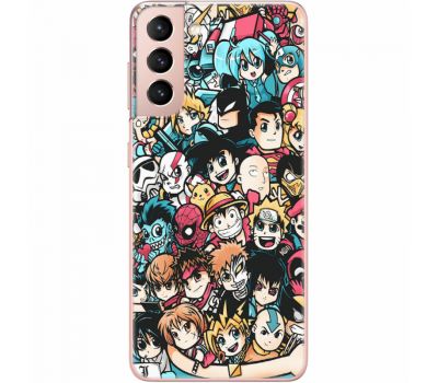 Силіконовий чохол BoxFace Samsung G991 Galaxy S21 Anime Stickers (41709-up2458)