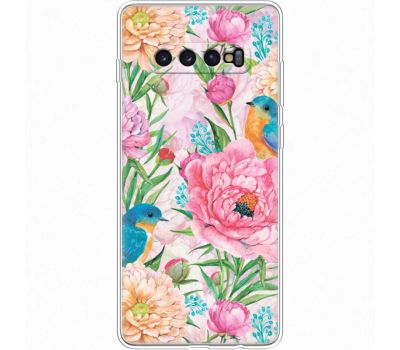 Силіконовий чохол BoxFace Samsung G975 Galaxy S10 Plus Birds in Flowers (35854-up2374)
