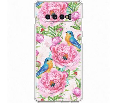 Силіконовий чохол BoxFace Samsung G975 Galaxy S10 Plus Birds and Flowers (35854-up2376)