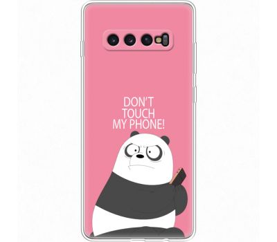 Силіконовий чохол BoxFace Samsung G975 Galaxy S10 Plus Dont Touch My Phone Panda (35854-up2425)