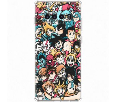 Силіконовий чохол BoxFace Samsung G975 Galaxy S10 Plus Anime Stickers (35854-up2458)