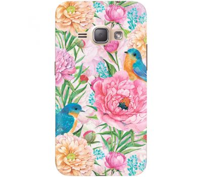 Силіконовий чохол BoxFace Samsung J120H Galaxy J1 2016 Birds in Flowers (25190-up2374)