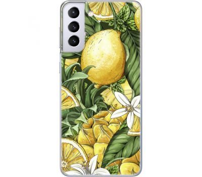 Силіконовий чохол BoxFace Samsung G996 Galaxy S21 Plus Lemon Pattern (41718-up2415)