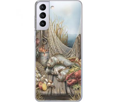 Силіконовий чохол BoxFace Samsung G996 Galaxy S21 Plus Удачная рыбалка (41718-up2418)