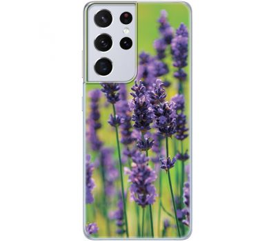 Силіконовий чохол BoxFace Samsung G998 Galaxy S21 Ultra Green Lavender (41719-up2245)