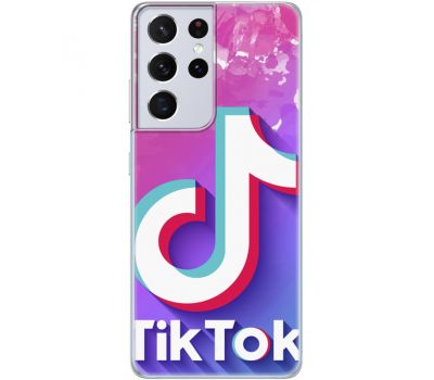 Силіконовий чохол BoxFace Samsung G998 Galaxy S21 Ultra TikTok (41719-up2392)