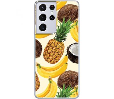 Силіконовий чохол BoxFace Samsung G998 Galaxy S21 Ultra Tropical Fruits (41719-up2417)