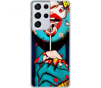 Силіконовий чохол BoxFace Samsung G998 Galaxy S21 Ultra Girl Pop Art (41719-up2444)