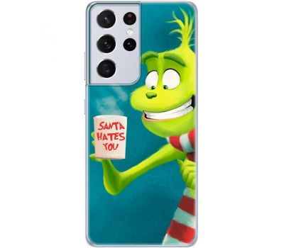 Силіконовий чохол BoxFace Samsung G998 Galaxy S21 Ultra Santa Hates You (41719-up2449)