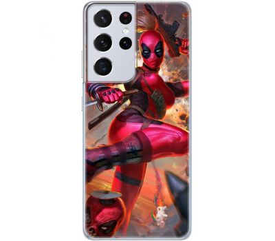 Силіконовий чохол BoxFace Samsung G998 Galaxy S21 Ultra Woman Deadpool (41719-up2453)