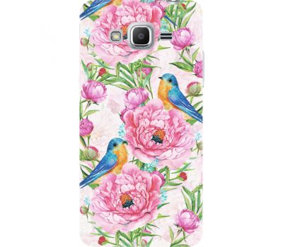 Силіконовий чохол BoxFace Samsung J2 Prime Birds and Flowers (27302-up2376)