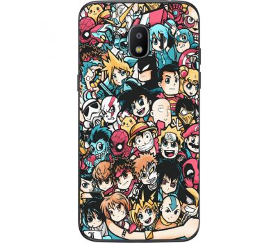 Силіконовий чохол BoxFace Samsung J250 Galaxy J2 (2018) Anime Stickers (32874-up2458)