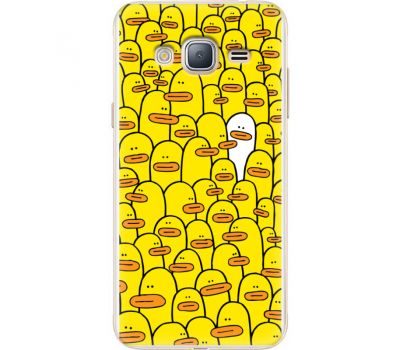 Силіконовий чохол BoxFace Samsung J320 Galaxy J3 Yellow Ducklings (24962-up2428)