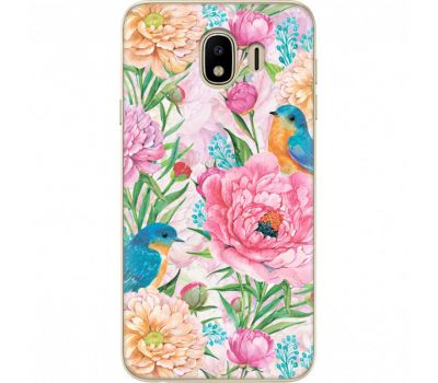 Силіконовий чохол BoxFace Samsung J400 Galaxy J4 2018 Birds in Flowers (33860-up2374)