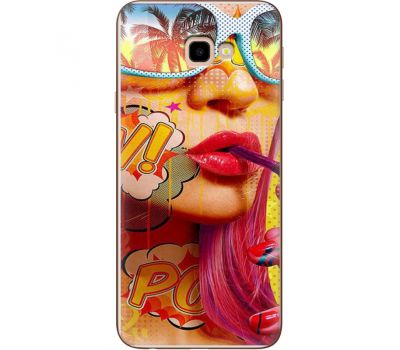 Силіконовий чохол BoxFace Samsung J415 Galaxy J4 Plus 2018 Yellow Girl Pop Art (35411-up2442)