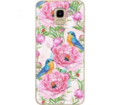 Силіконовий чохол BoxFace Samsung J600 Galaxy J6 2018 Birds and Flowers (33861-up2376)