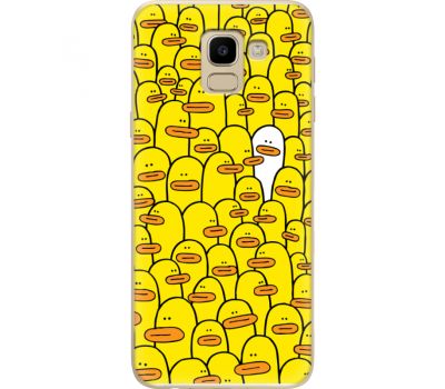 Силіконовий чохол BoxFace Samsung J600 Galaxy J6 2018 Yellow Ducklings (33861-up2428)
