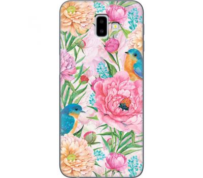 Силіконовий чохол BoxFace Samsung J610 Galaxy J6 Plus 2018 Birds in Flowers (35408-up2374)