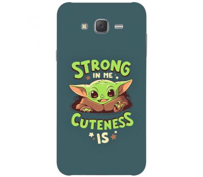 Силіконовий чохол BoxFace Samsung J500H Galaxy J5 Strong in me Cuteness is (25242-up2337)