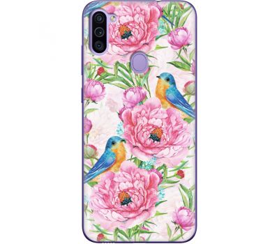 Силіконовий чохол BoxFace Samsung M115 Galaxy M11 Birds and Flowers (39780-up2376)
