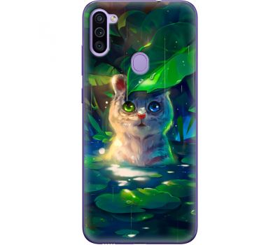 Силіконовий чохол BoxFace Samsung M115 Galaxy M11 White Tiger Cub (39780-up2452)