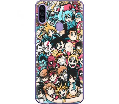 Силіконовий чохол BoxFace Samsung M115 Galaxy M11 Anime Stickers (39780-up2458)