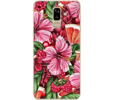 Силіконовий чохол BoxFace Samsung J810 Galaxy J8 2018 Tropical Flowers (34856-up2416)