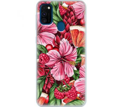 Силіконовий чохол BoxFace Samsung M307 Galaxy M30s Tropical Flowers (38209-up2416)