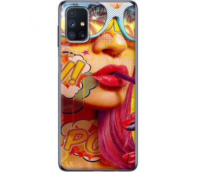 Силіконовий чохол BoxFace Samsung M515 Galaxy M51 Yellow Girl Pop Art (40937-up2442)