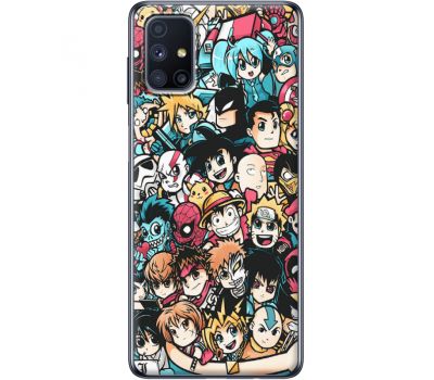 Силіконовий чохол BoxFace Samsung M515 Galaxy M51 Anime Stickers (40937-up2458)