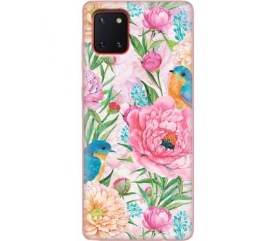 Силіконовий чохол BoxFace Samsung N770 Galaxy Note 10 Lite Birds in Flowers (38845-up2374)