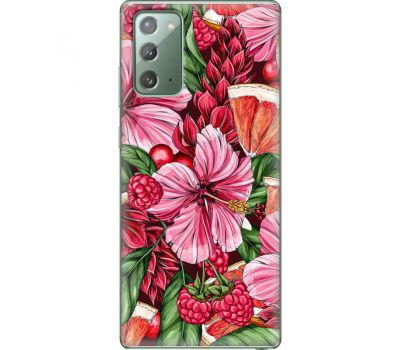 Силіконовий чохол BoxFace Samsung N980 Galaxy Note 20 Tropical Flowers (40568-up2416)