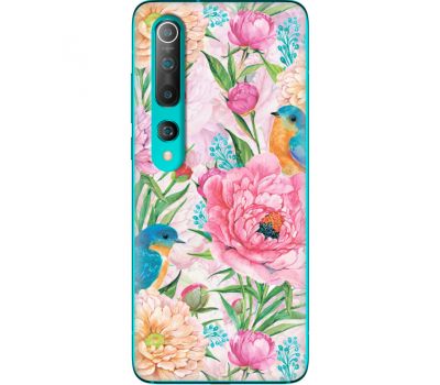 Силіконовий чохол BoxFace Xiaomi Mi 10 Birds in Flowers (39436-up2374)